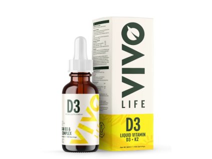Vitamín D3 + K2 komplex - veganské kapky, 50 ml - hlavní