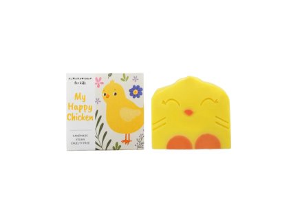 Mýdlo pro děti My Happy Chicken (dárková edice), 100 g - hlavní