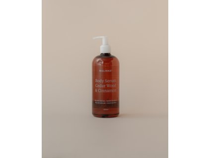 Tělové sérum cedrové dřevo & skořice, 500 ml - doplňující