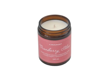 Cranberry Bliss - sójová svíčka, 160 ml - hlavní