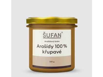 100% Arašídový krém - křupavý, 330 g - hlavní