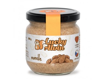 Ořechový krém Lucky Alvin - mandle, 200 g - hlavní