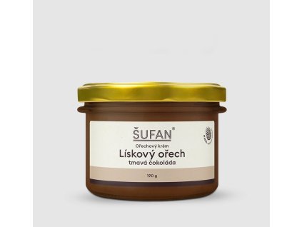 Lískoořechový krém s tmavou čokoládou, 190 g