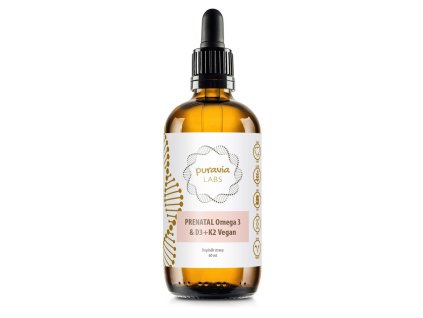 Prenatal Omega 3 & D3 + K2 Vegan, 60 ml