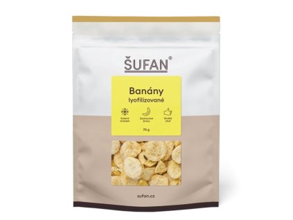Lyofilizované banány, 70 g - hlavní