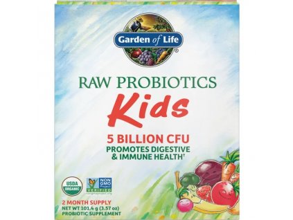 RAW probiotika pro děti - banán, 101,4 g - front