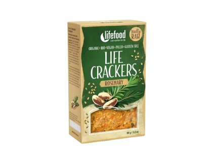 BIO RAW zeleninové krekry - rozmarýnové, 90 g