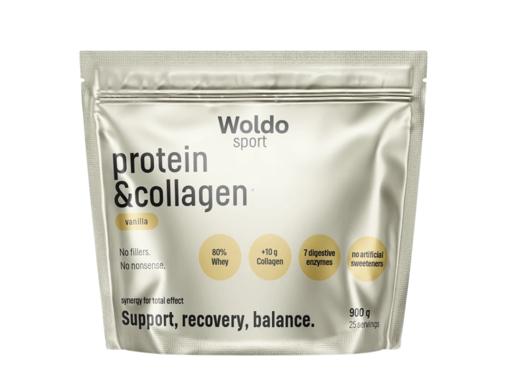 Levně WPC Protein s kolagenem - vanilka, 900g