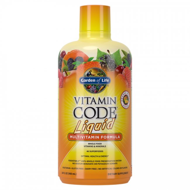 Vitamine Code - Tekutý multivitamín pomeranč a mango, 900 ml