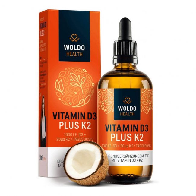 Vitamín D3 + K2 MK7 v MCT oleji 50 ml (1800 kapek)