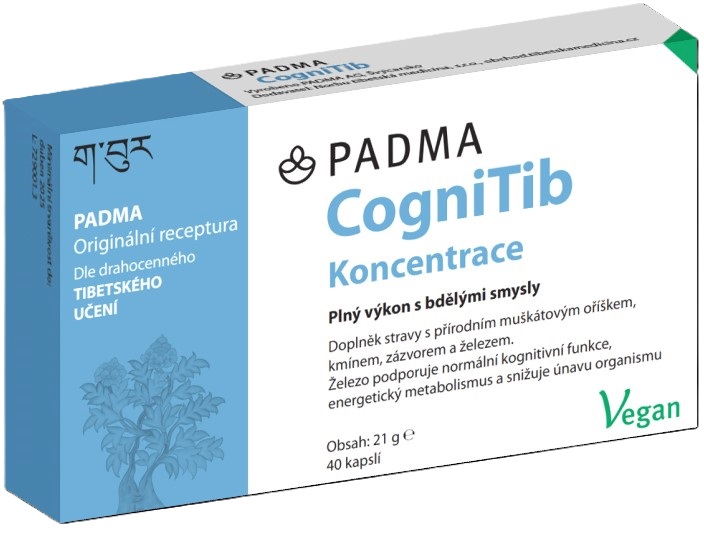 CogniTib - vitalita a soustředení se železem, 40 kapslí