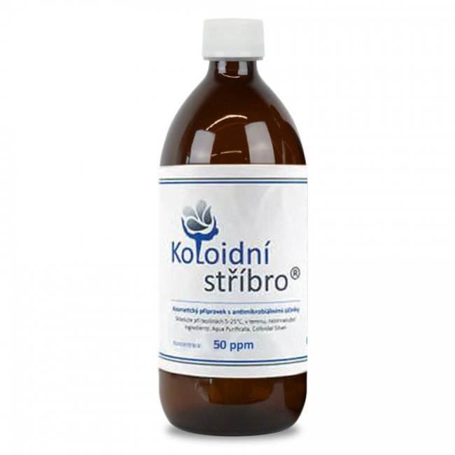 Koloidní stříbro 50ppm, 1000 ml