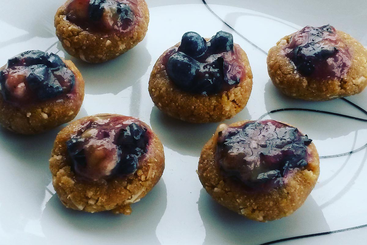 Nepečené mini koláčky