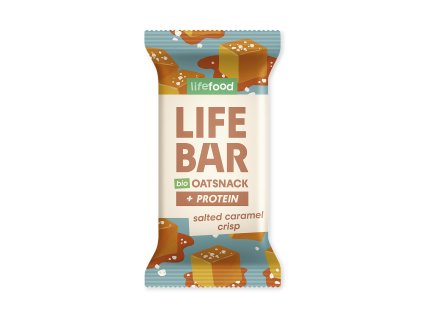 Bio proteinová ovesná tyčinka slaný karamel, 40 g - hlavní