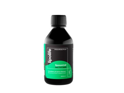 Liposomální multivitamín s příchutí jahody a citronu, 240 ml - hlavní