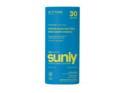 Dětská minerální ochranná tyčinka na celé tělo SPF 30 - bez vůně, 60 g - hlavní