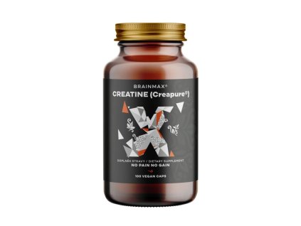 Creatine Creapure® (kreatin monohydrát), 100 rostlinných kapslí - hlavní