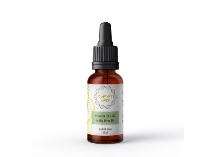 Vitamín D3 + K2 kapky v BIO olivovém oleji, 30 ml - hlavní