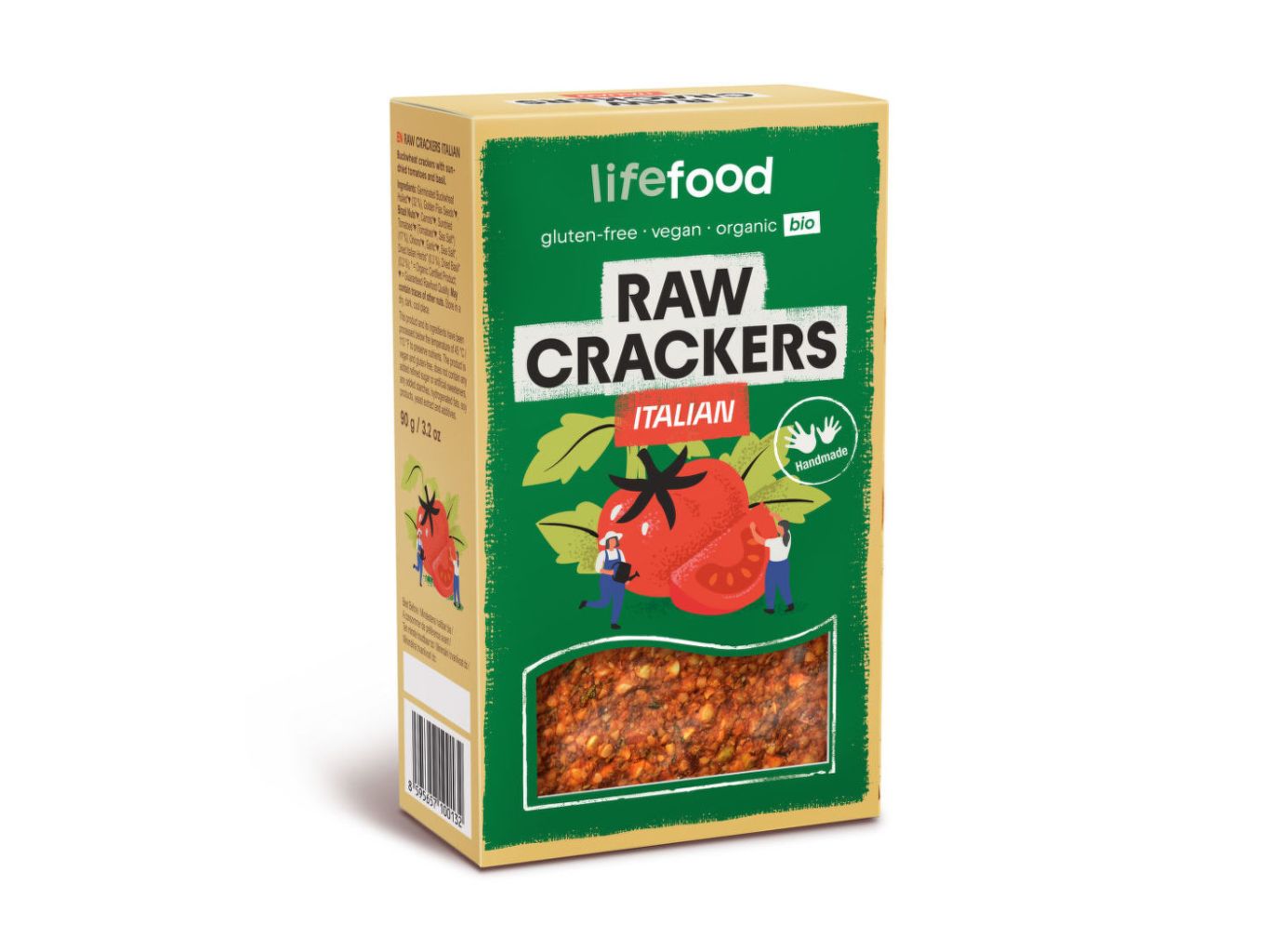 BIO RAW zeleninové krekry talianske, 90 g