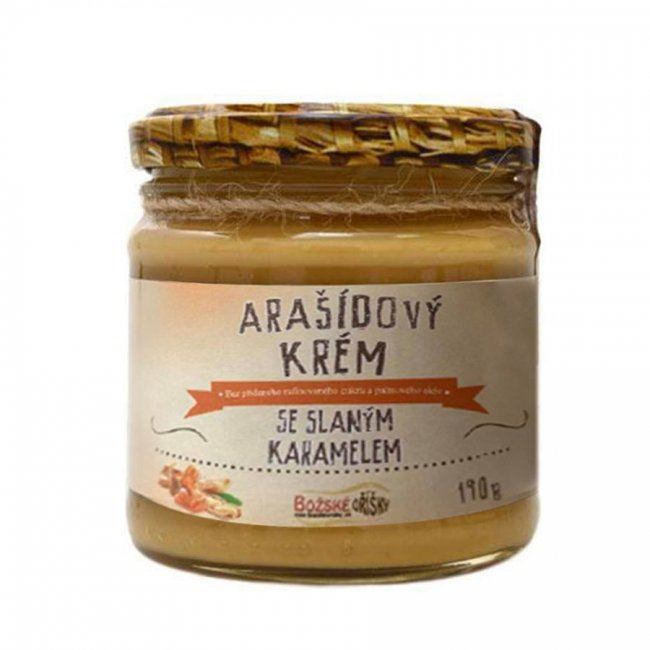Arašídový krém se slaným karamelem, 190 g