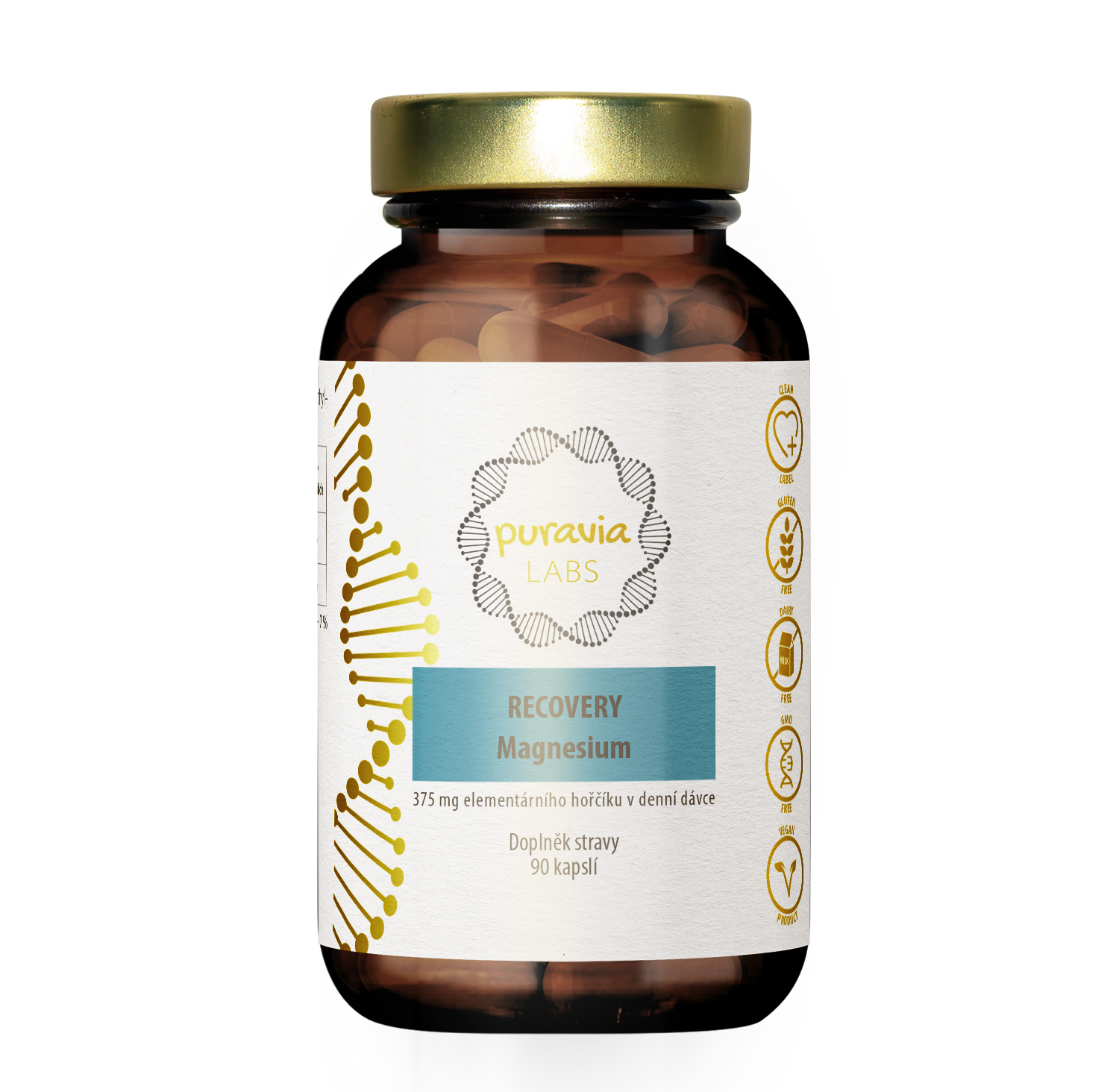 Magnézium Recovery - horčík bisglycinát, 90 kapsúl