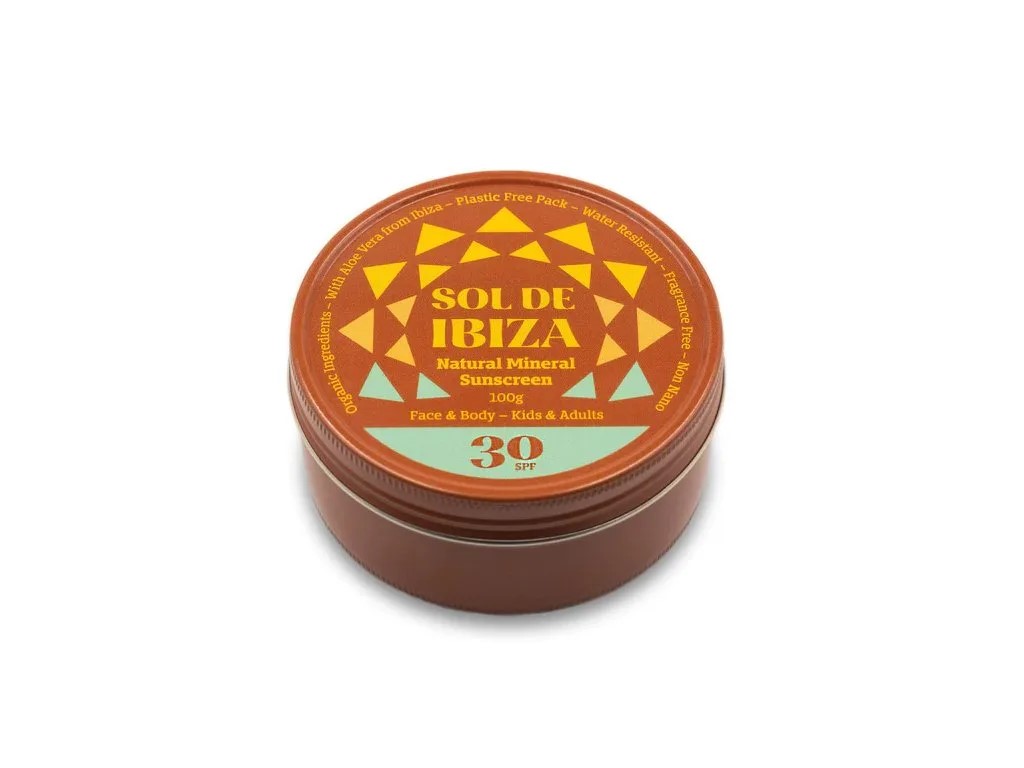 Prírodný minerálny opaľovací krém SPF 30, 100 ml