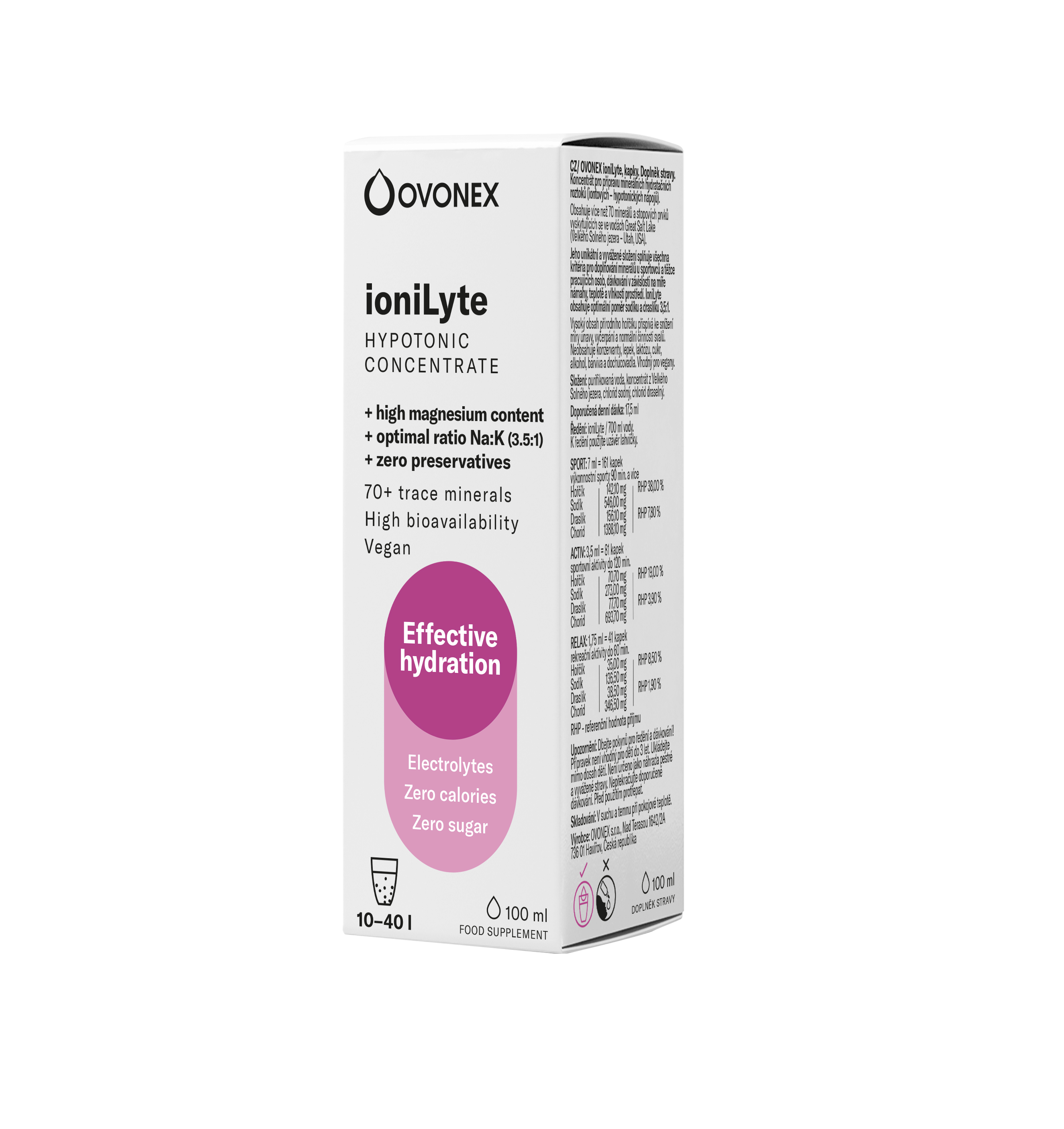 ioniLyte - Hypotonický iontový koncentrát, 100 ml