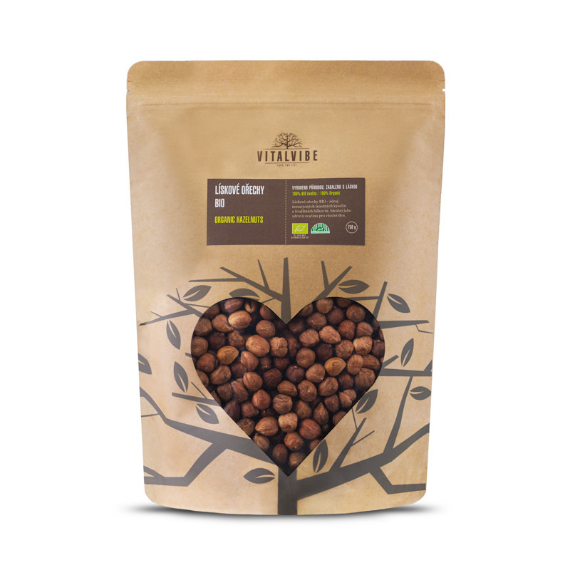 BIO lieskové orechy, 750 g