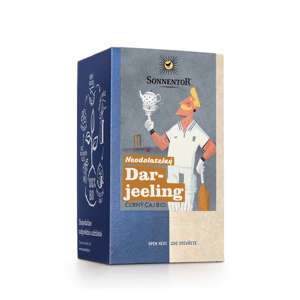 BIO čierny čaj Neodolateľný Darjeeling, 18 vreciek