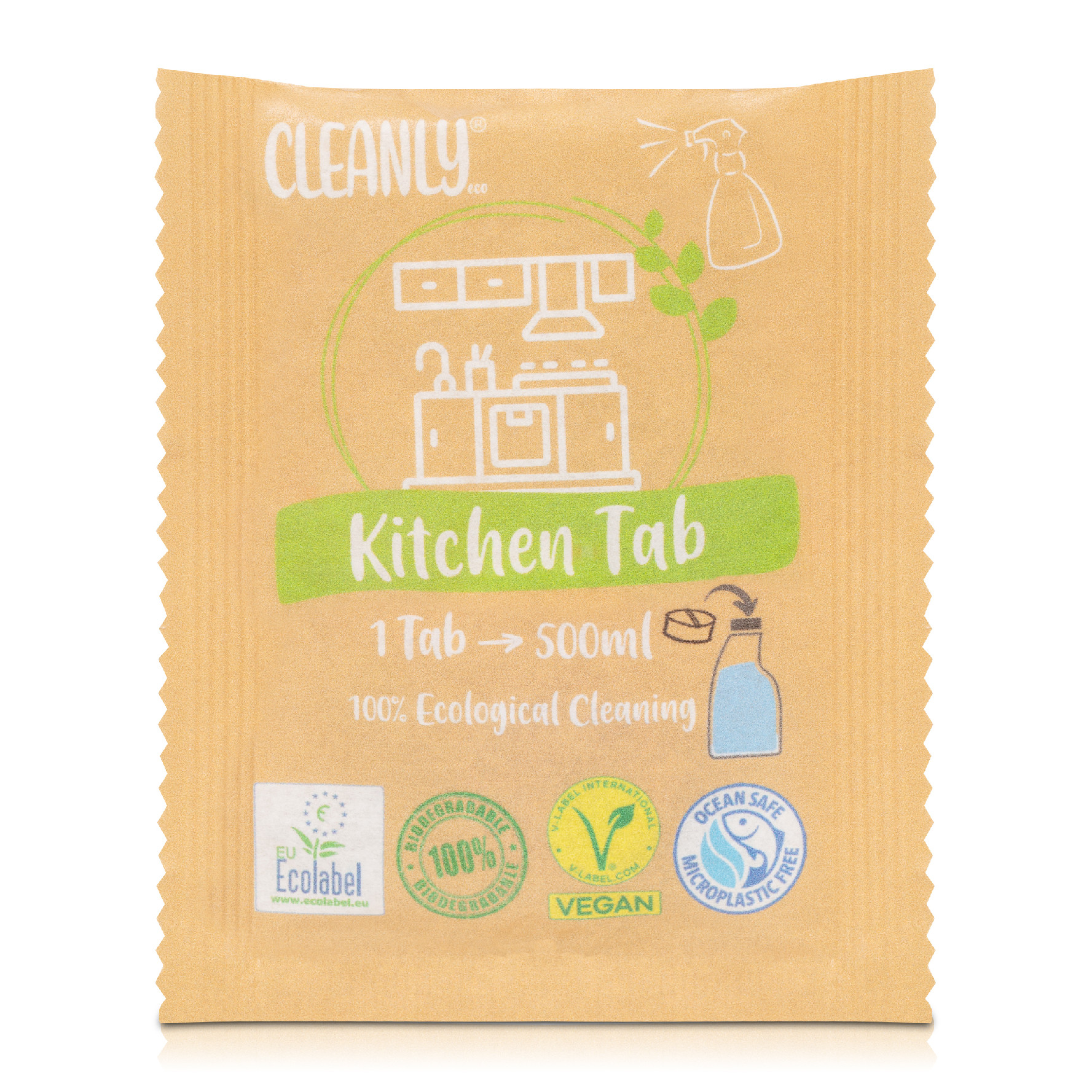 CleanlyEco čistiaca tableta - kuchyňa, 1 ks