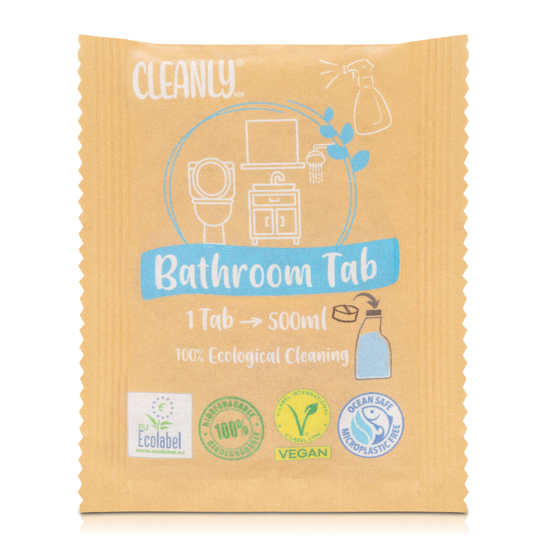CleanlyEco čistiaca tableta - kúpeľňa, 1 ks