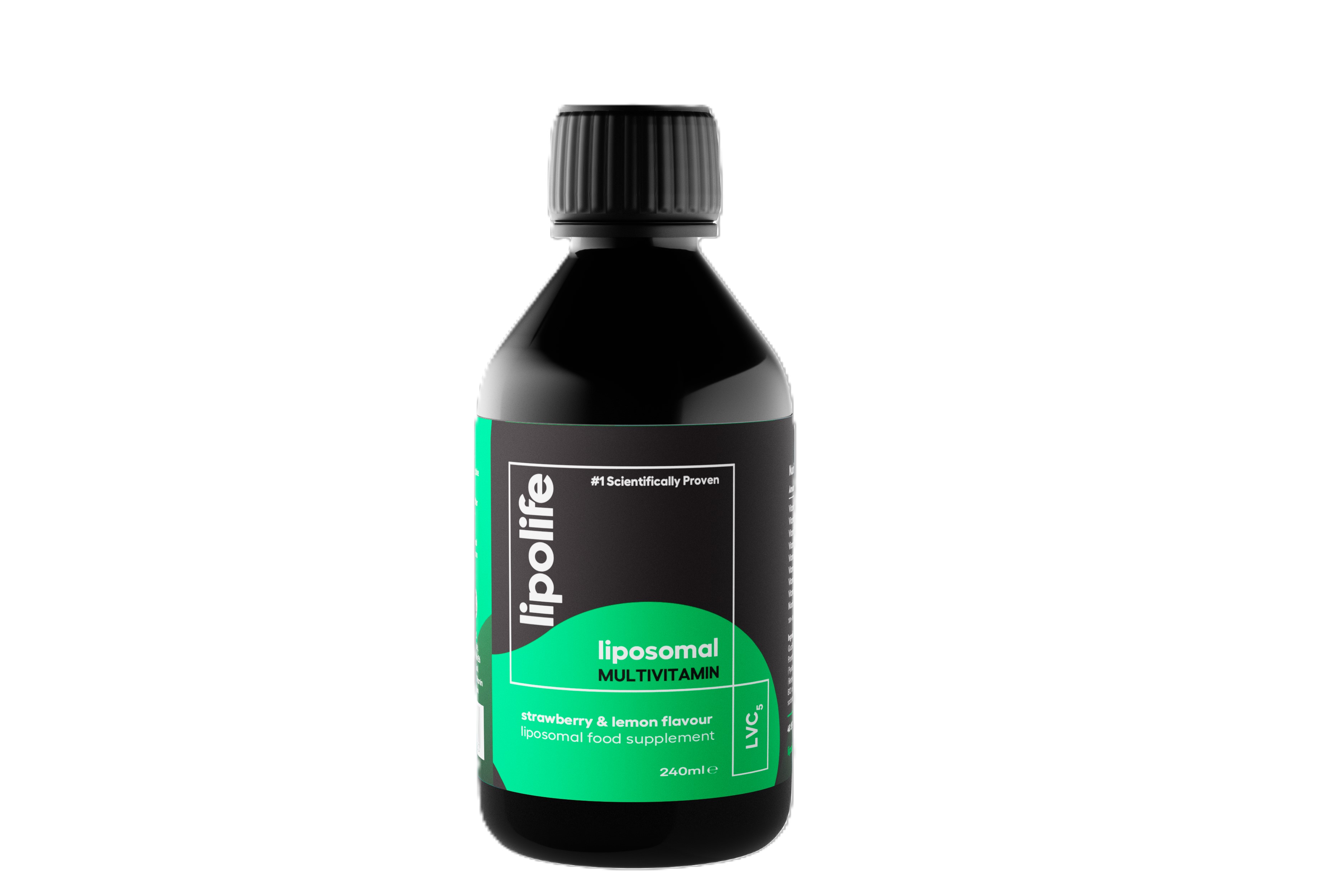 Lipozomálny multivitamín s príchuťou jahody a citróna, 240 ml