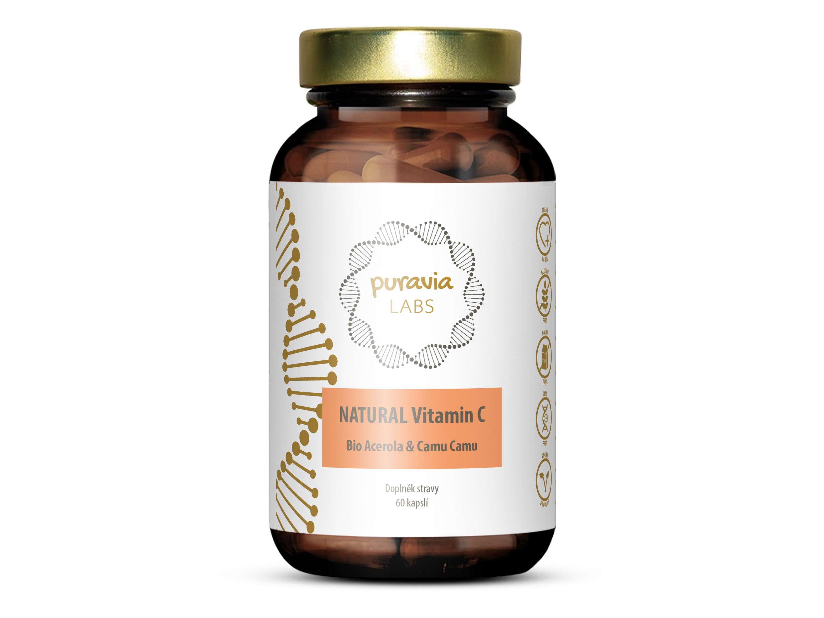 Prírodný vitamín C - BIO Acerola + Camu camu, 60 kapsúl
