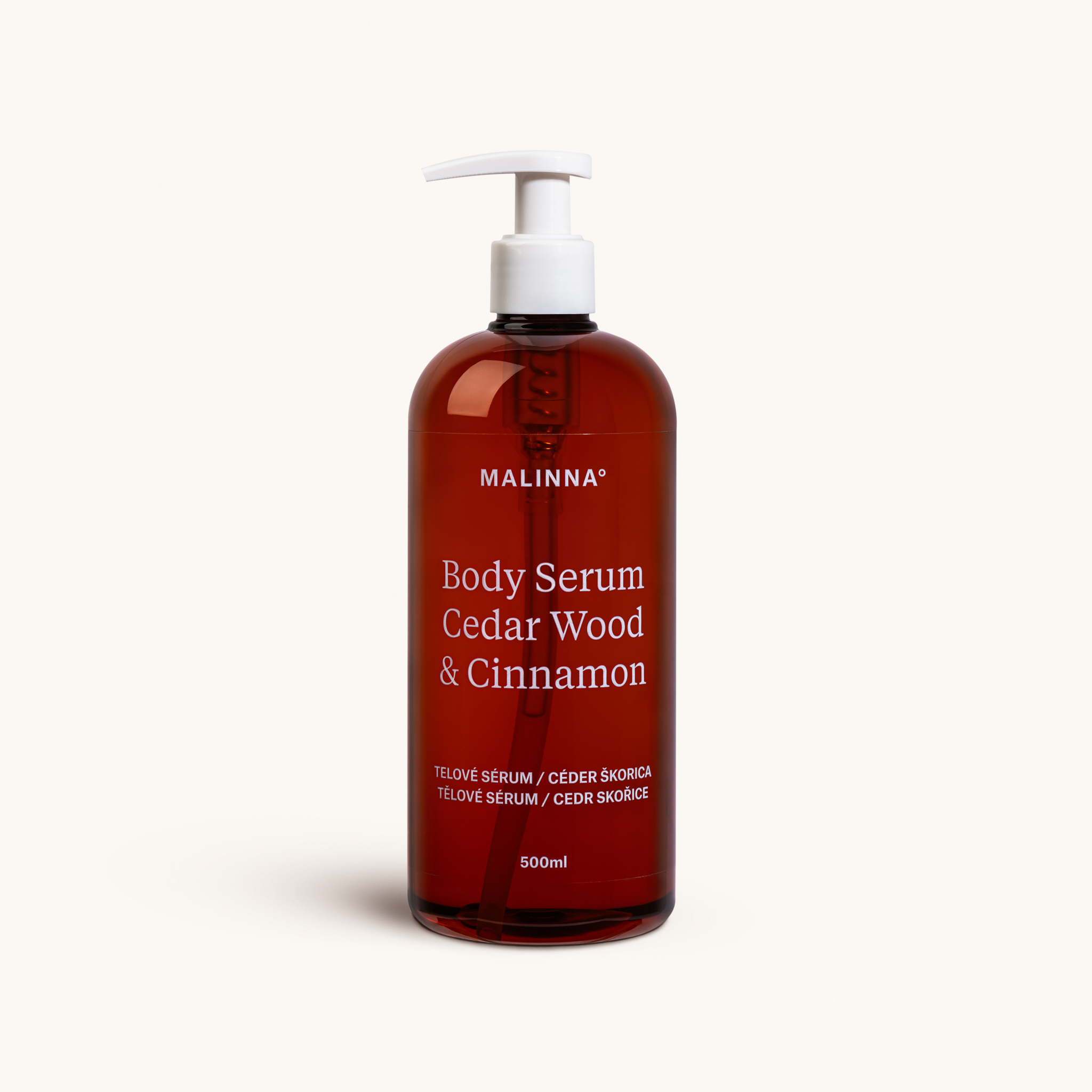 Telové sérum cédrové drevo & škorica, 500 ml