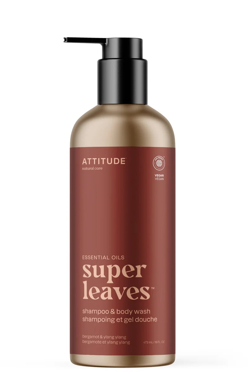 Prírodný šampón a telové mydlo (2 v 1) - Bergamot & Ylang, 473 ml