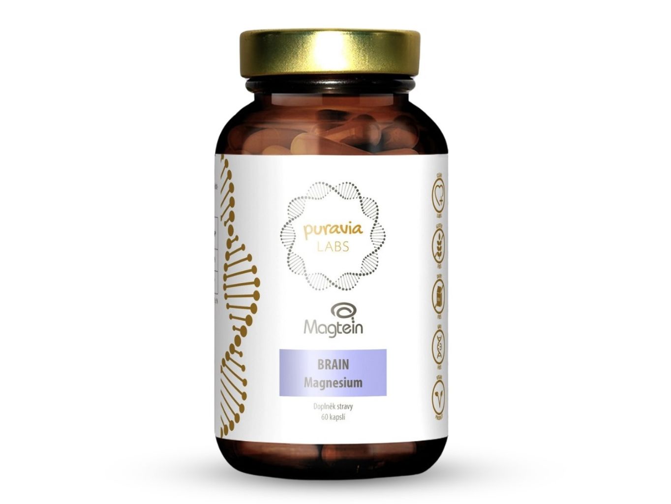 BRAIN Magnesium - horčík l-treonát, 60 kapsúl