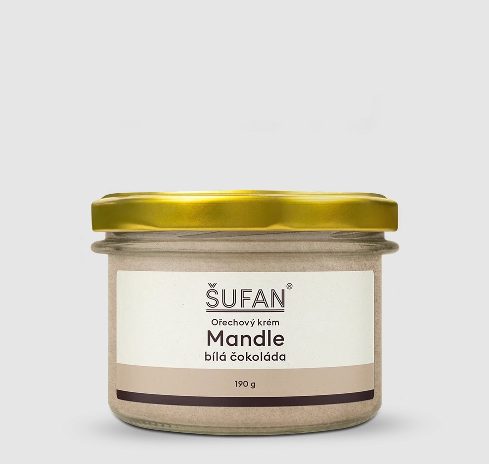 Mandľový krém s bielou čokoládou, 190 g