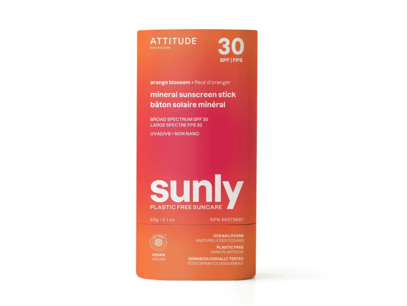 Minerálna ochranná tyčinka na celé telo SPF 30 - Orange Blossom, 60 g