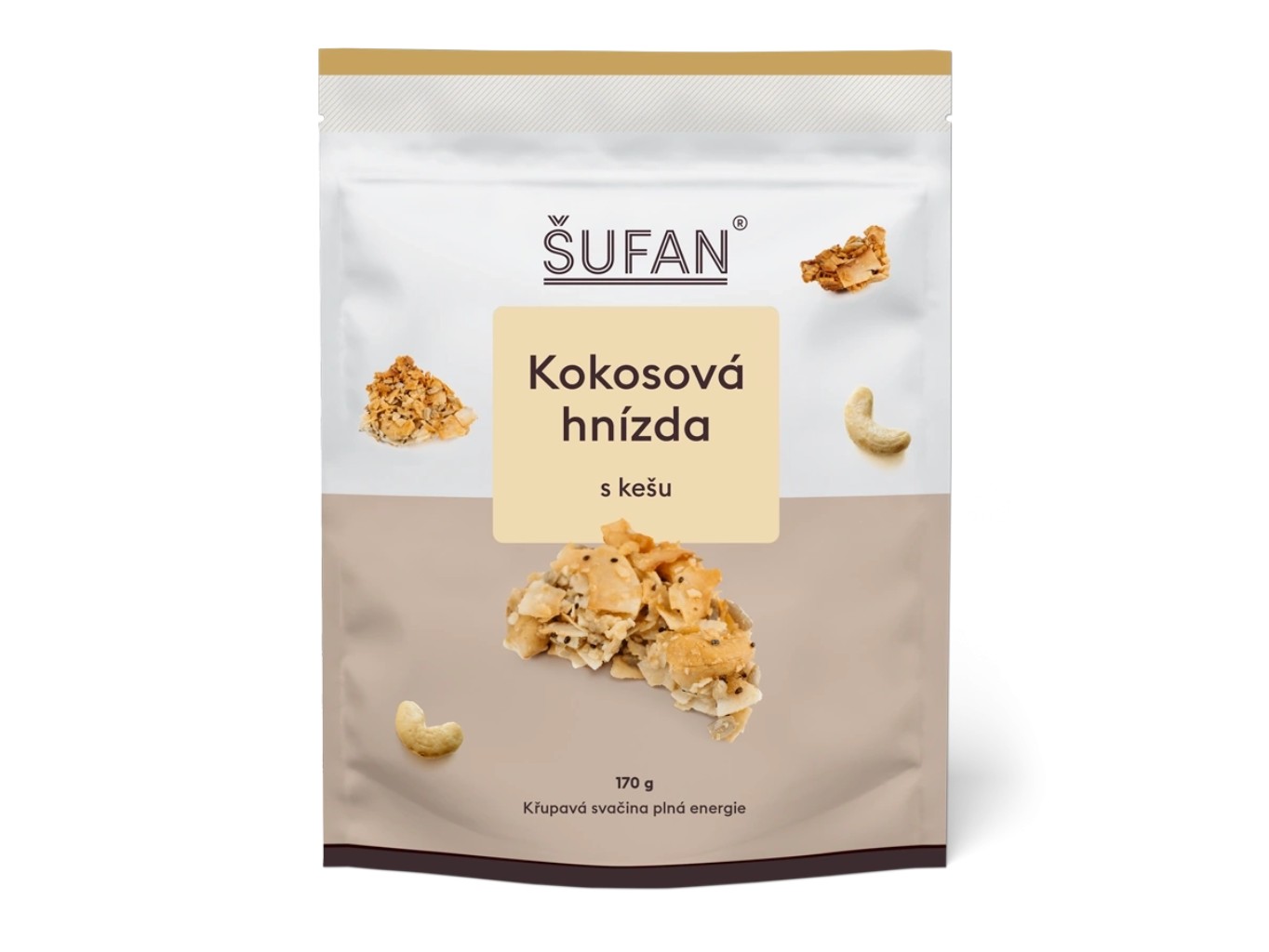 Kokosové hniezda s kešu, 170 g