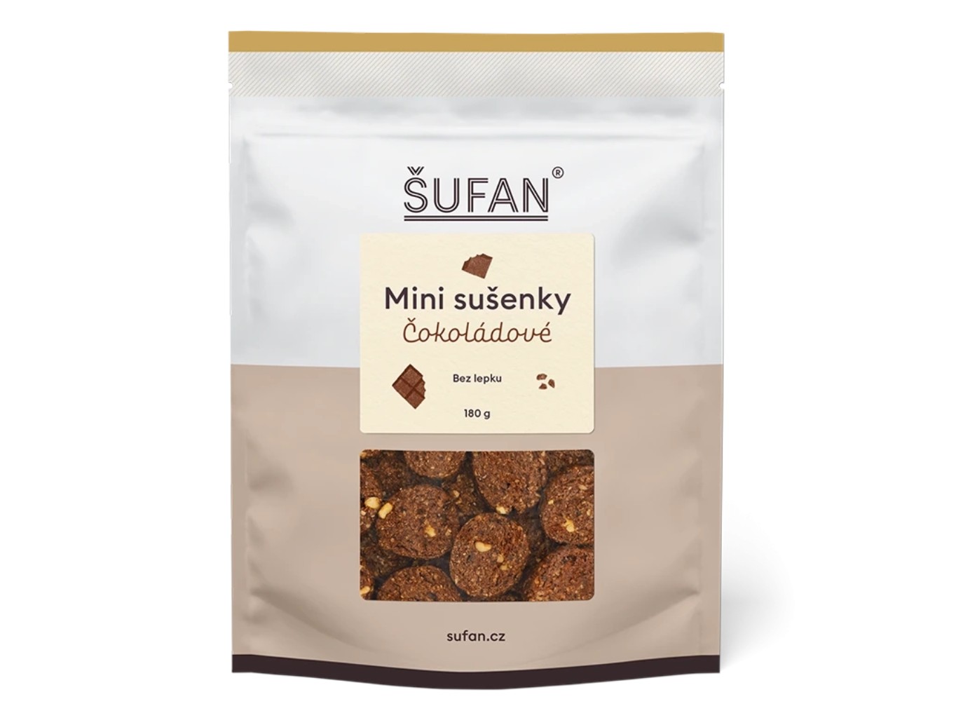 Mini sušienky čokoládové, 180 g