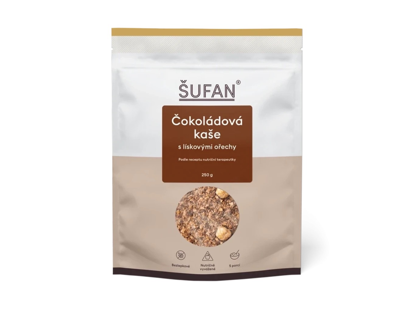 Čokoládová kaša s lieskovými orechmi, 250 g