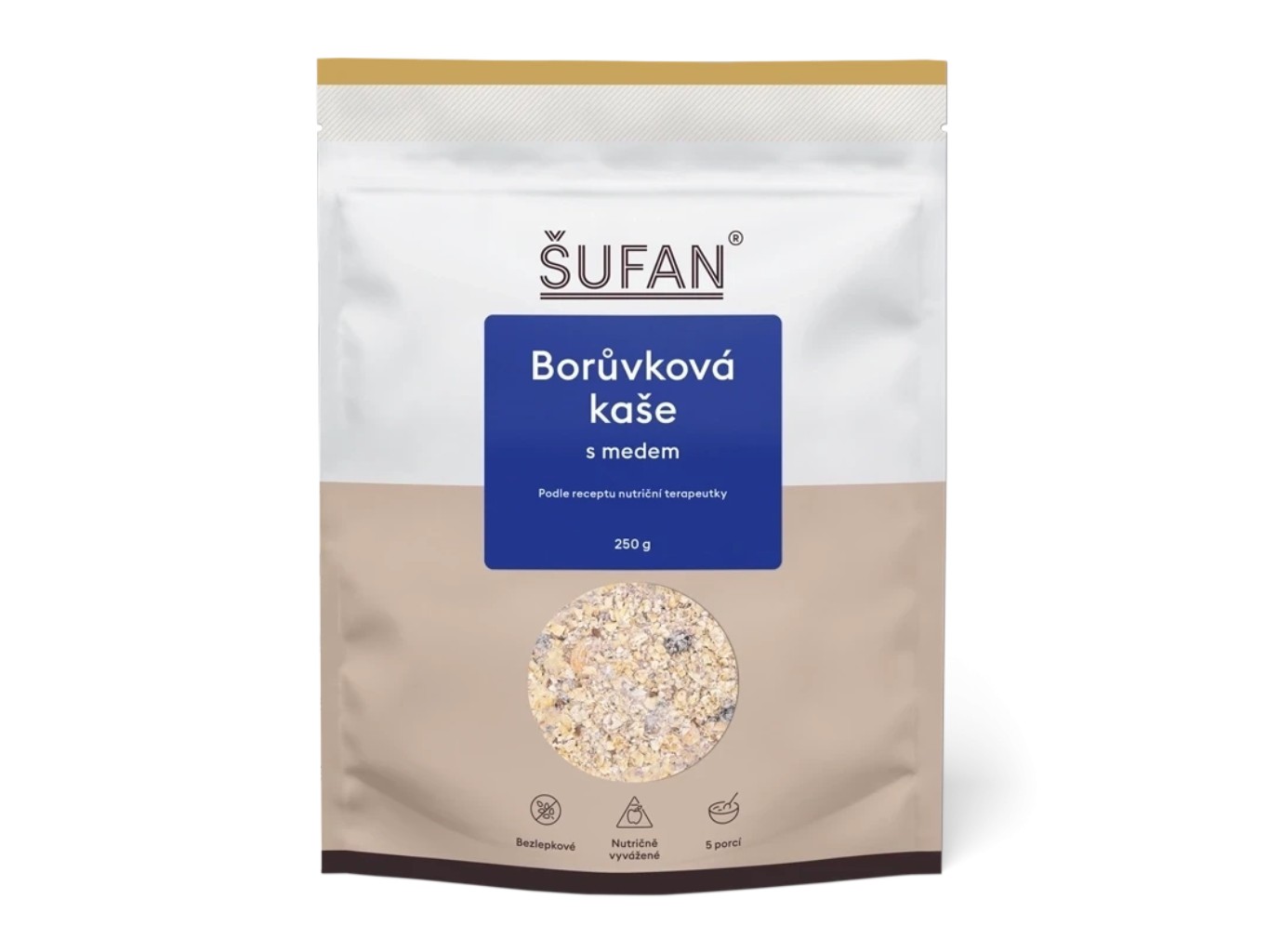 Čučoriedková kaša s medom, 250 g