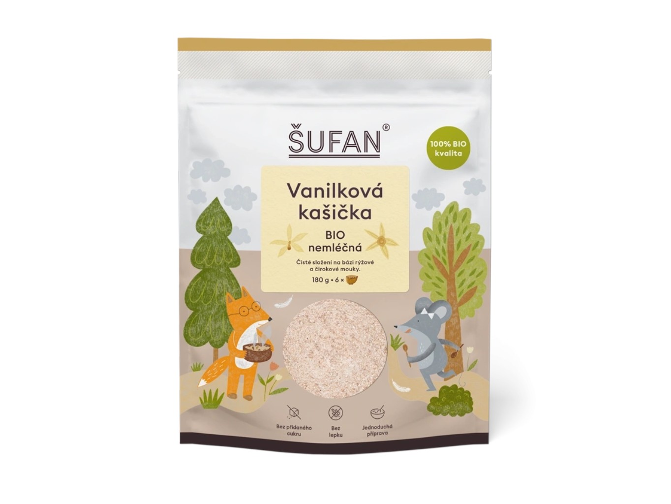 Vanilková kašička BIO nemliečna, 180 g
