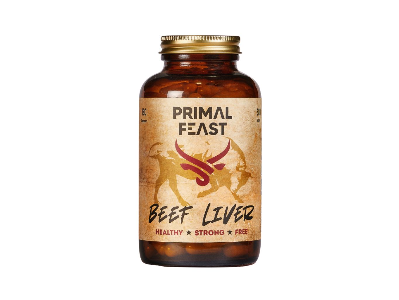 BIO lyofilizovaná hovädzia pečeň, 180 kapsúl