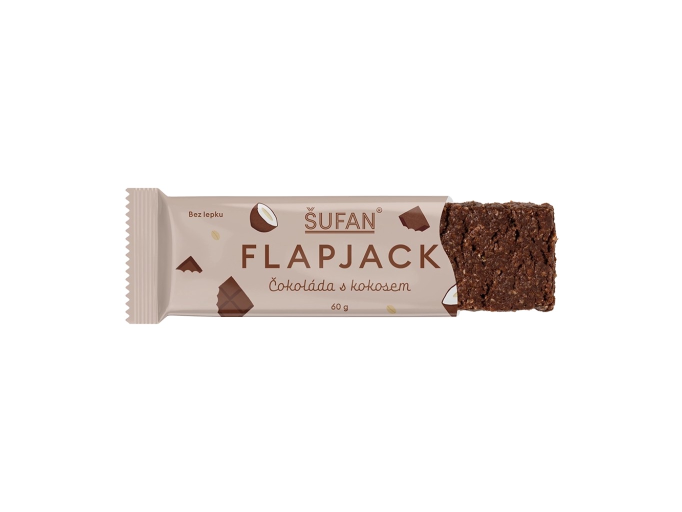 Flapjack čokoláda s kokosom, 60 g