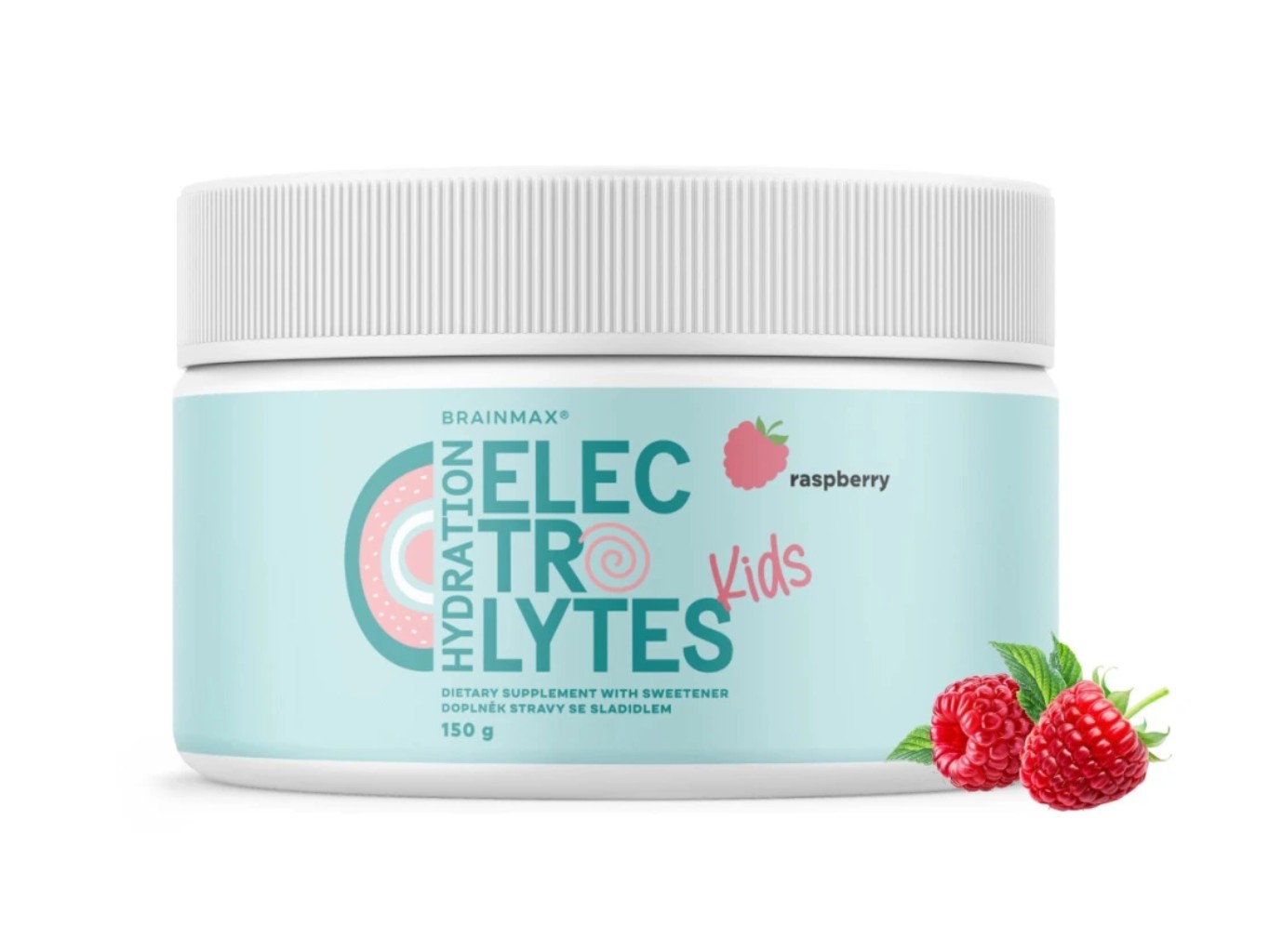 Elektrolyty pre deti s príchuťou maliny, 150 g