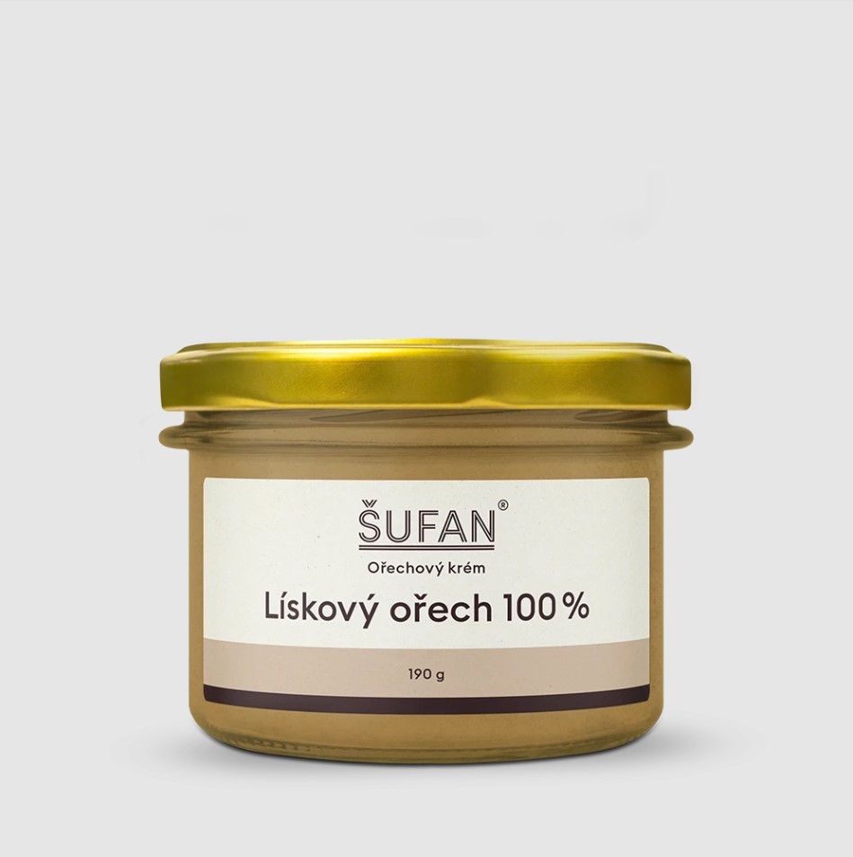 100% Lieskovoorechový krém, 190 g
