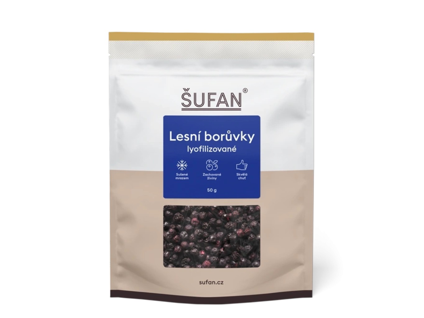 Lyofilizované lesné čučoriedky, 50 g