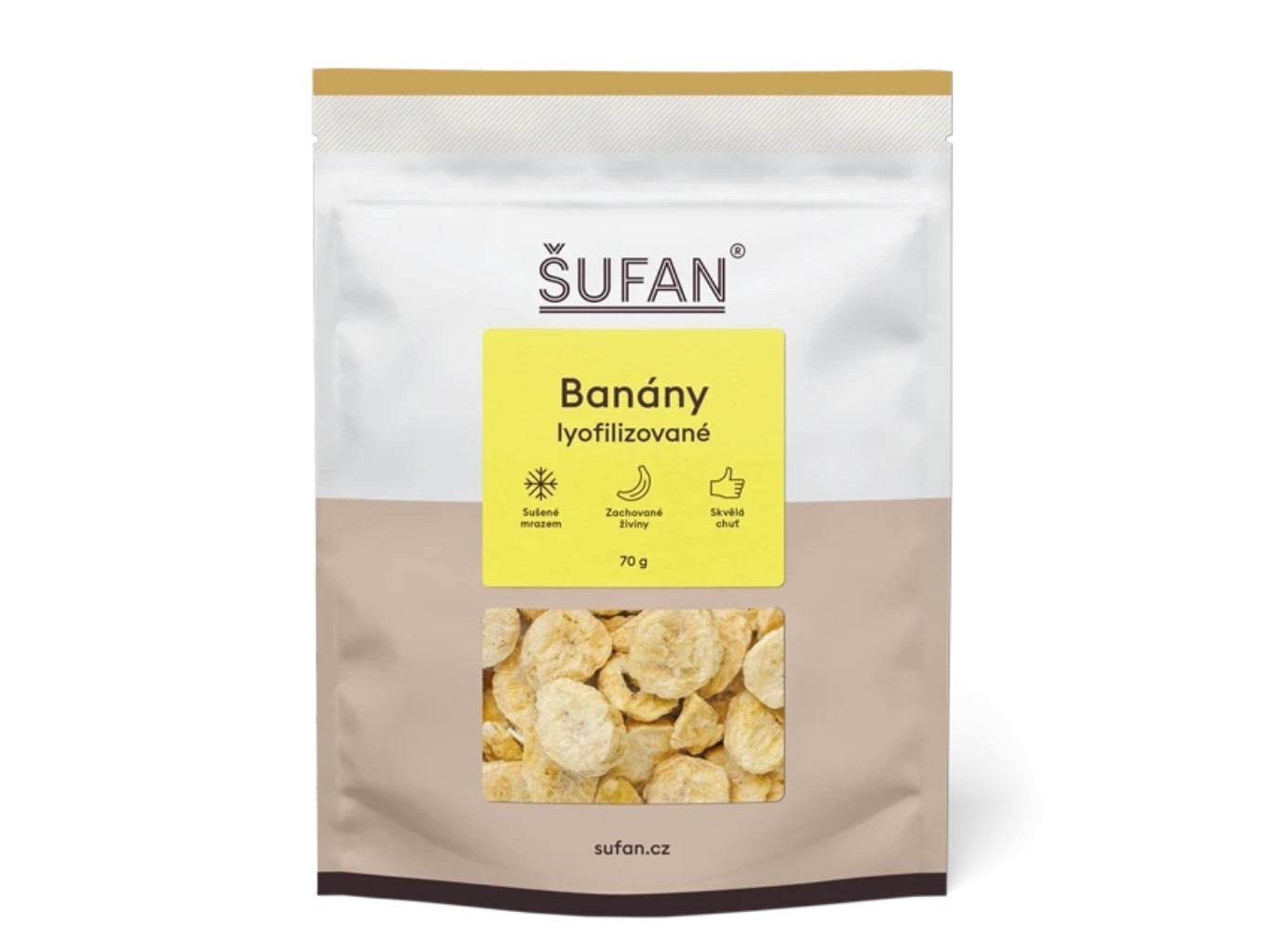 Lyofilizované banány, 70 g