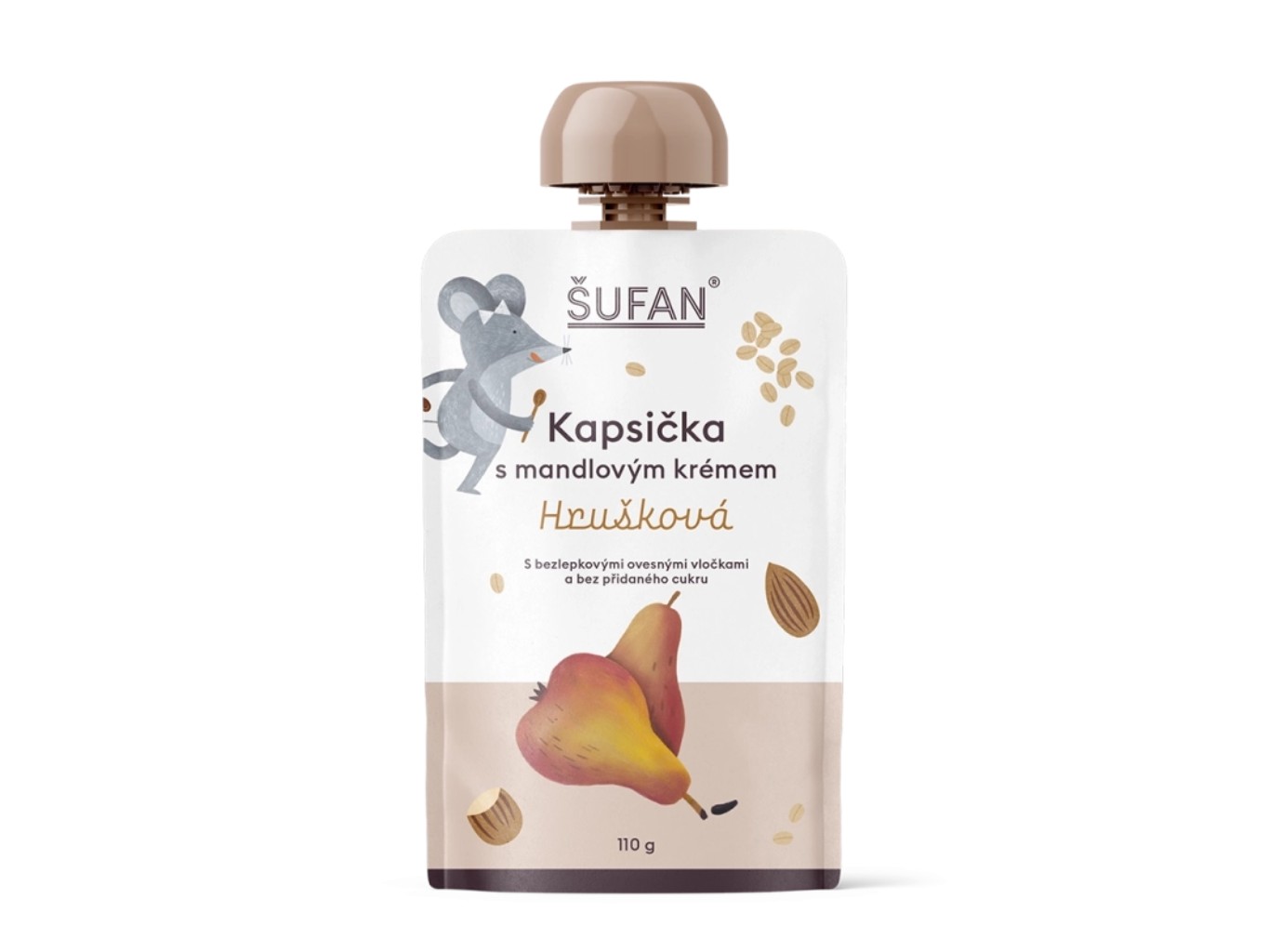 Kapsička s mandľovým krémom - hruškové, 110 g